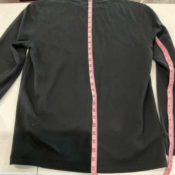 U.S. Polo Assn. Thermal Pullover Long Sleeve Crew Neck Solid Black Men’s Size Lg - Picture 7 of 10